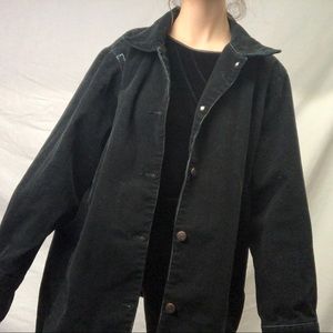 Vintage Black Corduroy Unisex Rare Jacket